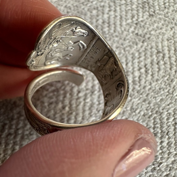 STERLING Souvenir Spoon Ring - Picture 10 of 17